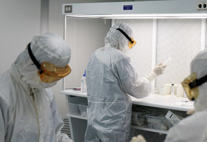 Inside the cleanroom