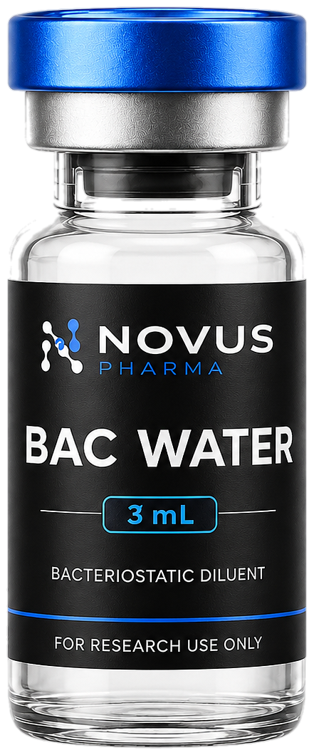 BAC Water 3mL research peptide vial — Novus Labs