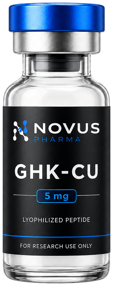 GHK-Cu research peptide vial — Novus Labs