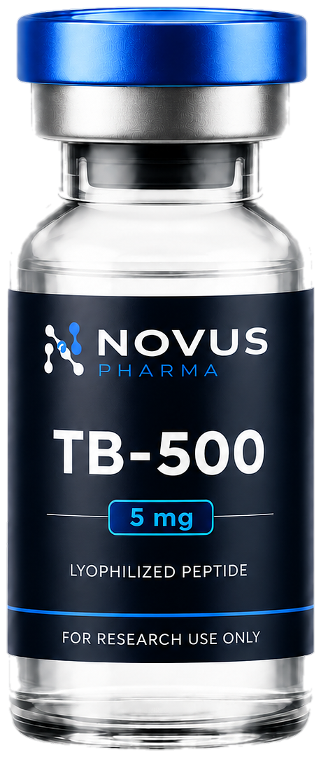 TB-500 research peptide vial — Novus Labs